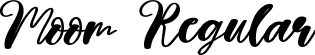 Moom Regular font - Moom.ttf