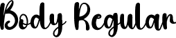 Body Regular font - Body.ttf