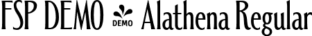 FSP DEMO - Alathena Regular font - Fontspring-DEMO-alathena-regular.otf