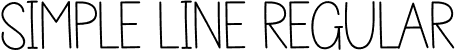 Simple Line Regular font - Simple Line.otf