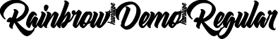 Rainbrow Demo Regular font - Rainbrow Demo.otf