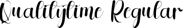 Qualitytime Regular font - Qualitytime.ttf