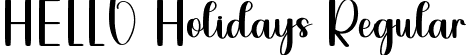 HELLO Holidays Regular font - AHELLO Holidays.ttf