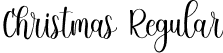 Christmas Regular font - Christmas.otf