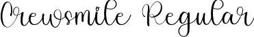 Crewsmile Regular font - Crewsmile.ttf