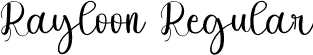 Rayloon Regular font - Rayloon.otf