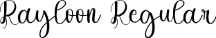 Rayloon Regular font - Rayloon.ttf