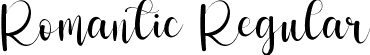 Romantic Regular font - Romantic.ttf