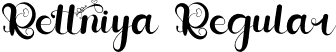 Rettniya Regular font - Rettniya.otf