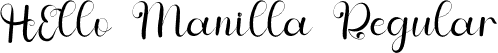 HEllo Manilla Regular font - HEllo Manilla.otf