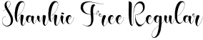 Shanhie Free Regular font - Shanhie Free Version.otf