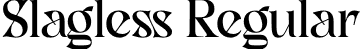 Slagless Regular font - Slagless-K75AZ.otf