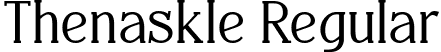 Thenaskle Regular font - ThenaskleRegular-x3Vlq.ttf