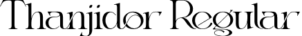 Thanjidor Regular font - Thanjidor-8MWdJ.otf