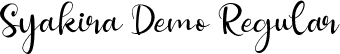 Syakira Demo Regular font - Syakira-Demo.ttf