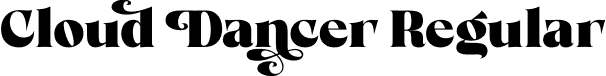 Cloud Dancer Regular font - Cloud Dancer.otf