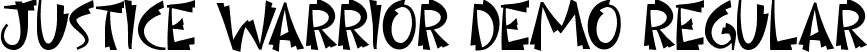 Justice Warrior Demo Regular font - JusticeWarriorDemoRegular.ttf