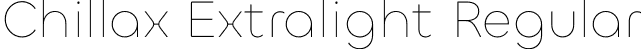 Chillax Extralight Regular font - chillax-extralight.otf