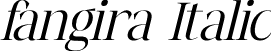 fangira Italic font - fangira-italic.otf