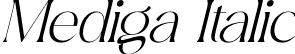 Mediga Italic font - Mediga-Italic.otf