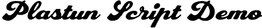 Plastun Script Demo font - plastunscriptdemo-8myyb.otf