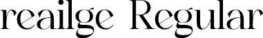 reailge Regular font - reailge.otf