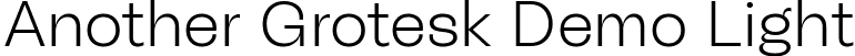 Another Grotesk Demo Light font - agdisplaylight-demo.ttf