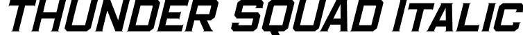 THUNDER SQUAD Italic font - THUNDER-SQUAD-ITALIC.otf