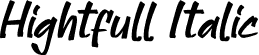 Hightfull Italic font - Hightfull-Italic.otf