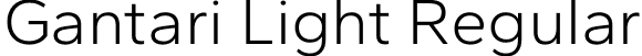 Gantari Light Regular font - Gantari-Light.otf