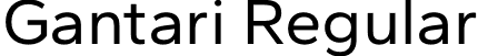 Gantari Regular font - Gantari-Regular.otf