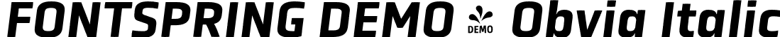 FONTSPRING DEMO - Obvia Italic font - Fontspring-DEMO-obvia_semibold_italic.otf