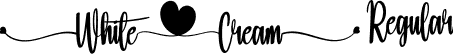 White Cream Regular font - WhiteCream.otf