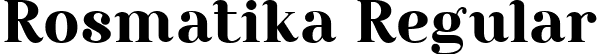 Rosmatika Regular font - Rosmatika (DEMO).ttf