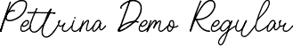 Pettrina Demo Regular font - PettrinaDemo-BWrGG.otf