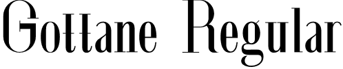 Gottane Regular font - Gottane.otf