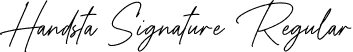 Handsta Signature Regular font - HandstaSignature-1G404.otf