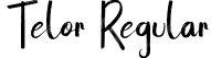 Telor Regular font - Telor.otf