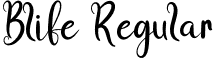 Blife Regular font - Blife.otf