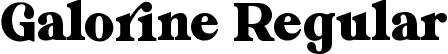 Galorine Regular font - galorine.ttf