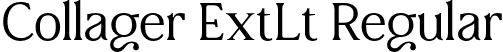 Collager ExtLt Regular font - Collager ExtraLight.otf