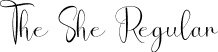 The She Regular font - TheShe.otf