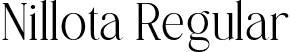 Nillota Regular font - NillotaRegular-3zn73.ttf