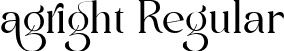 agright Regular font - agright regular.ttf