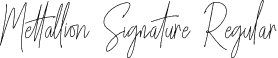 Mettallion Signature Regular font - MettallionSignature-9YYL2.otf