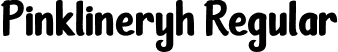 Pinklineryh Regular font - Pinklineryh.otf