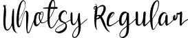 Uhotsy Regular font - Uhotsy.ttf