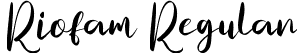 Riofam Regular font - Riofam.ttf