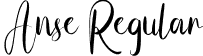 Anse Regular font - Anse.otf