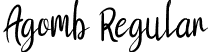 Agomb Regular font - Agomb.otf